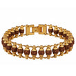 Gold Plated Modern Rudraksha Bracelet