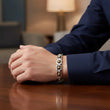 Silver Plated Pyrite Bracelet
