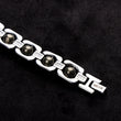 Silver Plated Pyrite Bracelet