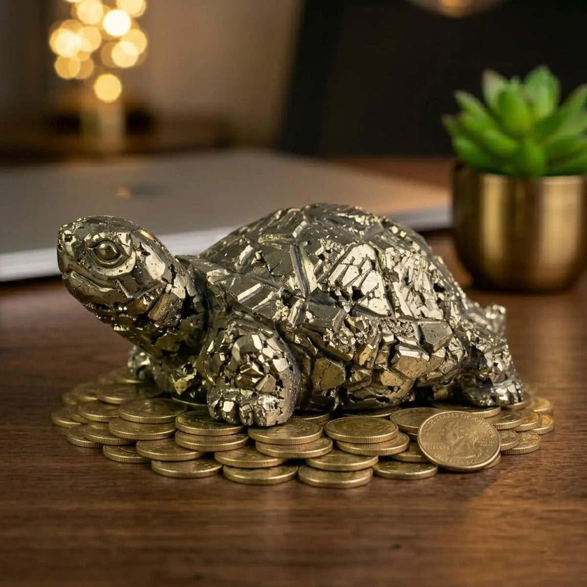Pyrite Prosperity Tortoise (Kachhua) for Vaastu