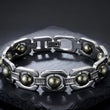 Silver Plated Pyrite Bracelet