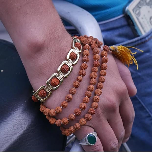 Gold Plated Essential Rudraksha Bracelet