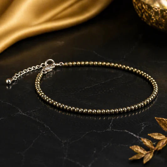 Pyrite Couple Combo – Bracelet & Anklet