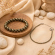 Pyrite Couple Combo – Raw Bracelet & Anklet for Wealth