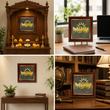 7 Horses Pyrite Frame for Vaastu
