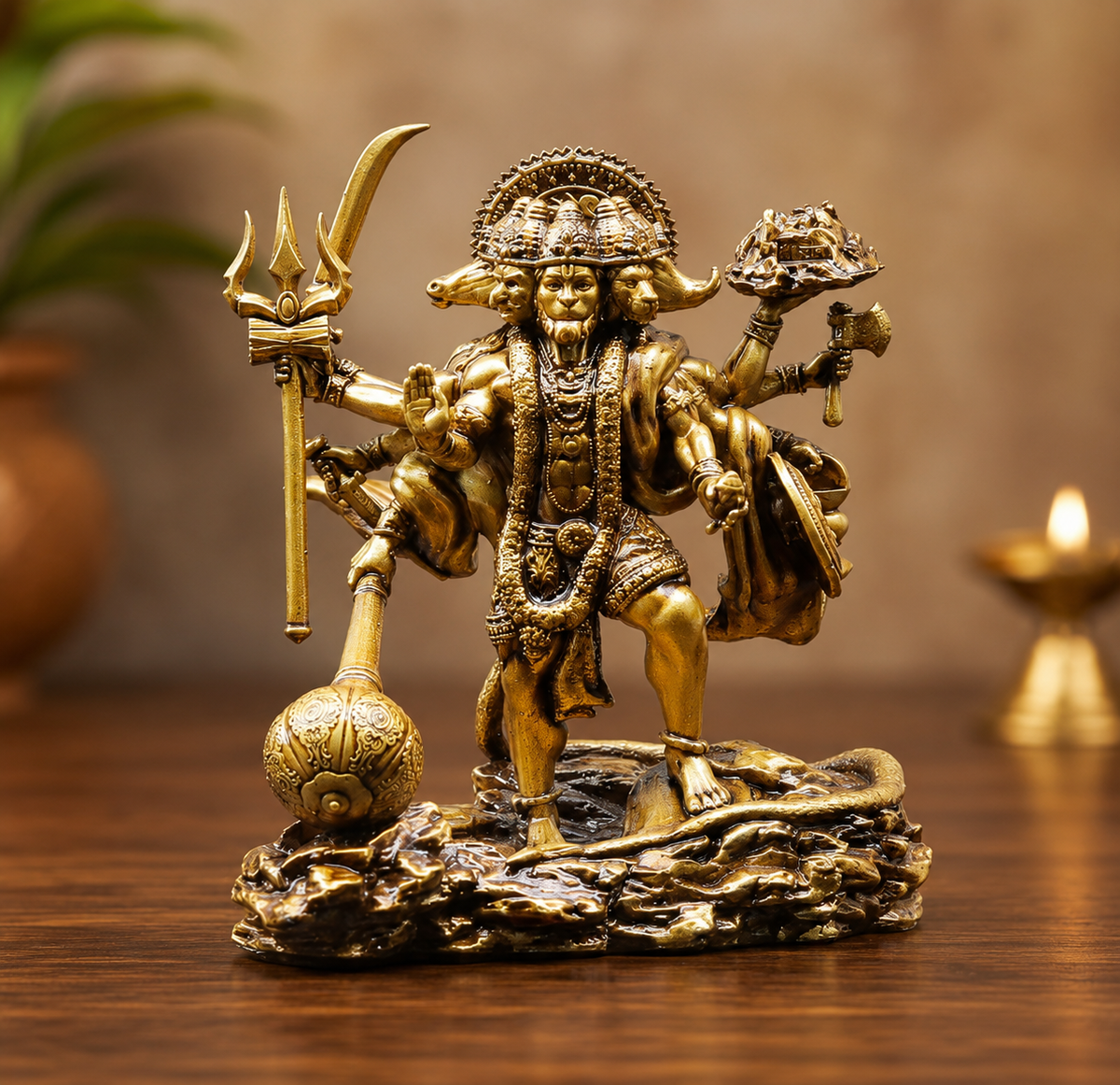 Panchmukhi Hanuman Murti for Car Dashboard Home Decor