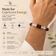 Capricorn (मकर राशि) Zodiac Garnet & Milky Quartz Bracelet