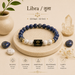 Libra (तुला राशि) Zodiac Lapis Lazuli & Howlite Bracelet