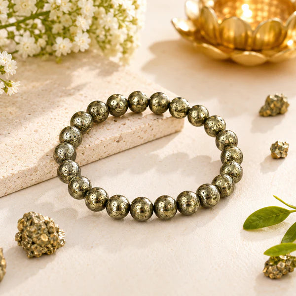 Raw Pyrite bracelet (Stone of Wealth)
