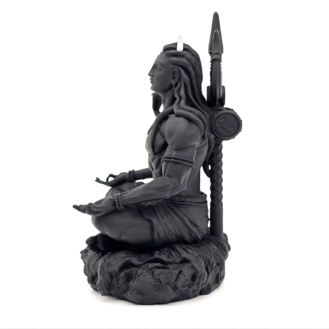 Adiyogi Shiv Statue Dhyan Mudra Car Dashboard