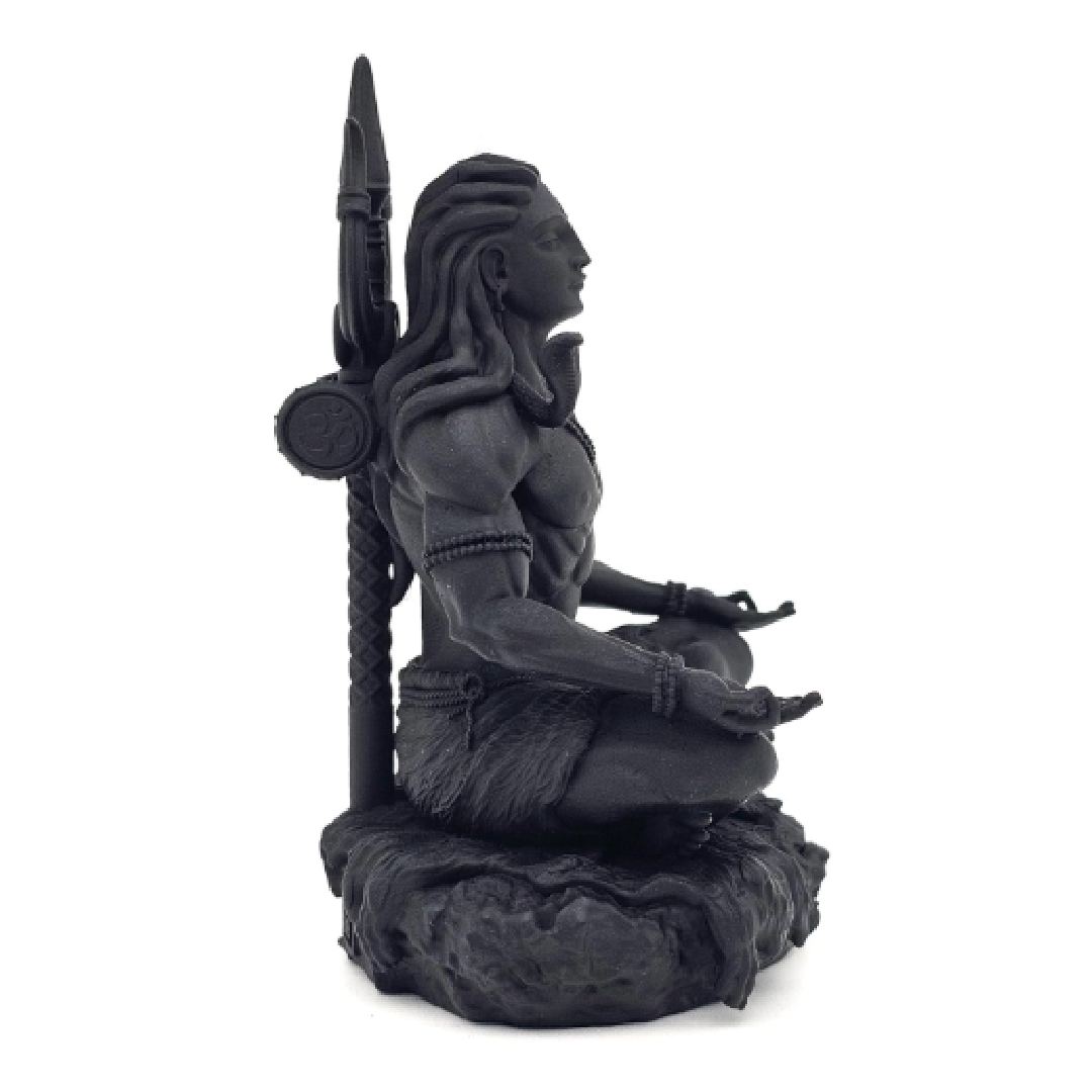 Adiyogi Shiv Statue Dhyan Mudra Car Dashboard