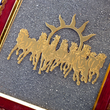 7 Horses Pyrite Frame for Vaastu