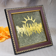 7 Horses Pyrite Frame for Vaastu