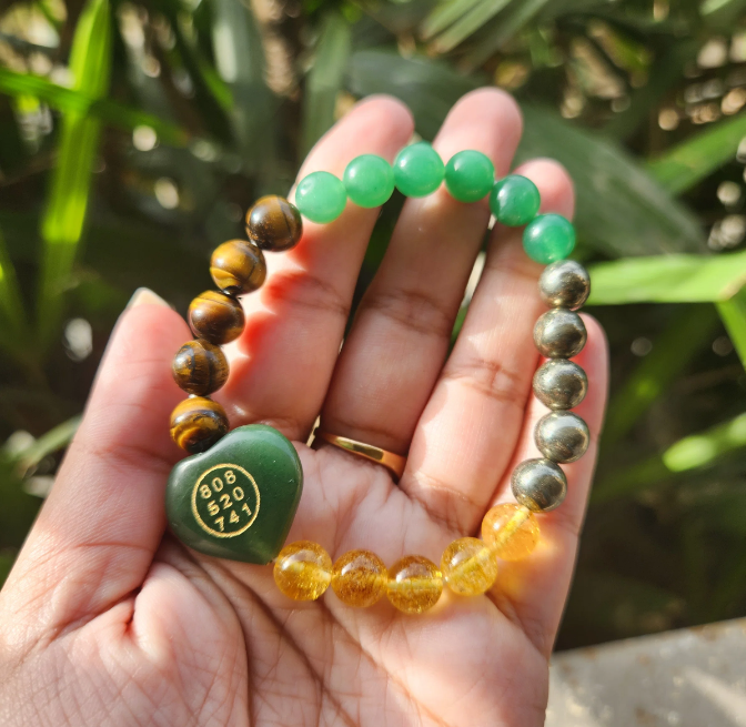 Money Magnet Fusion Bracelet with Zibu Stone