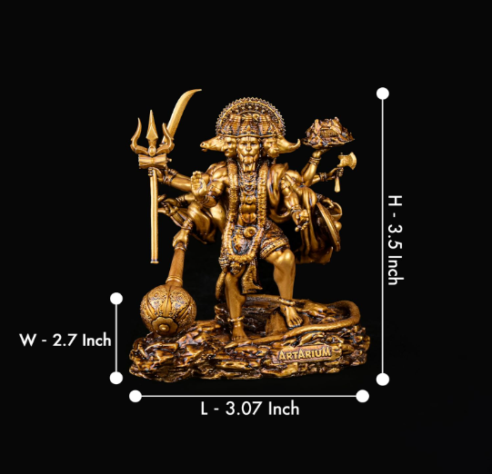 Panchmukhi Hanuman Murti for Car Dashboard Home Decor