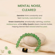 Gemini (मिथुन राशि) Zodiac Green Aventurine & Milky Quartz Bracelet