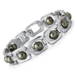 Silver Plated Pyrite Bracelet