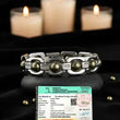 Silver Plated Pyrite Bracelet
