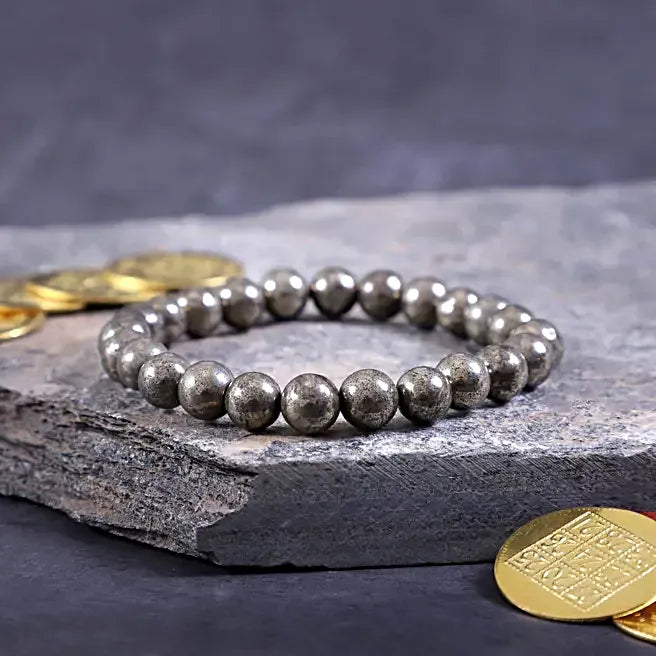 Raw Pyrite bracelet (Stone of Wealth)
