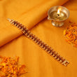 Gold Plated Modern Rudraksha Bracelet